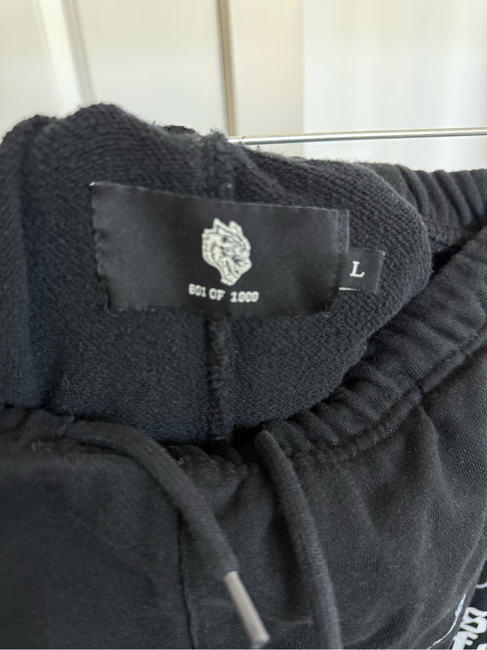 Darc Sport Black Sweatpants with White Lightning Graphics - Picture 5 of 5